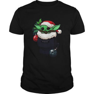 Santa Baby Yoda Santa Stocking Ugly Christmas Shirt